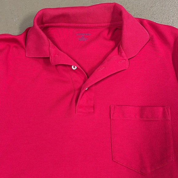 Lands’ End Men’s Red Polo Shirt Size Medium - Picture 2 of 6